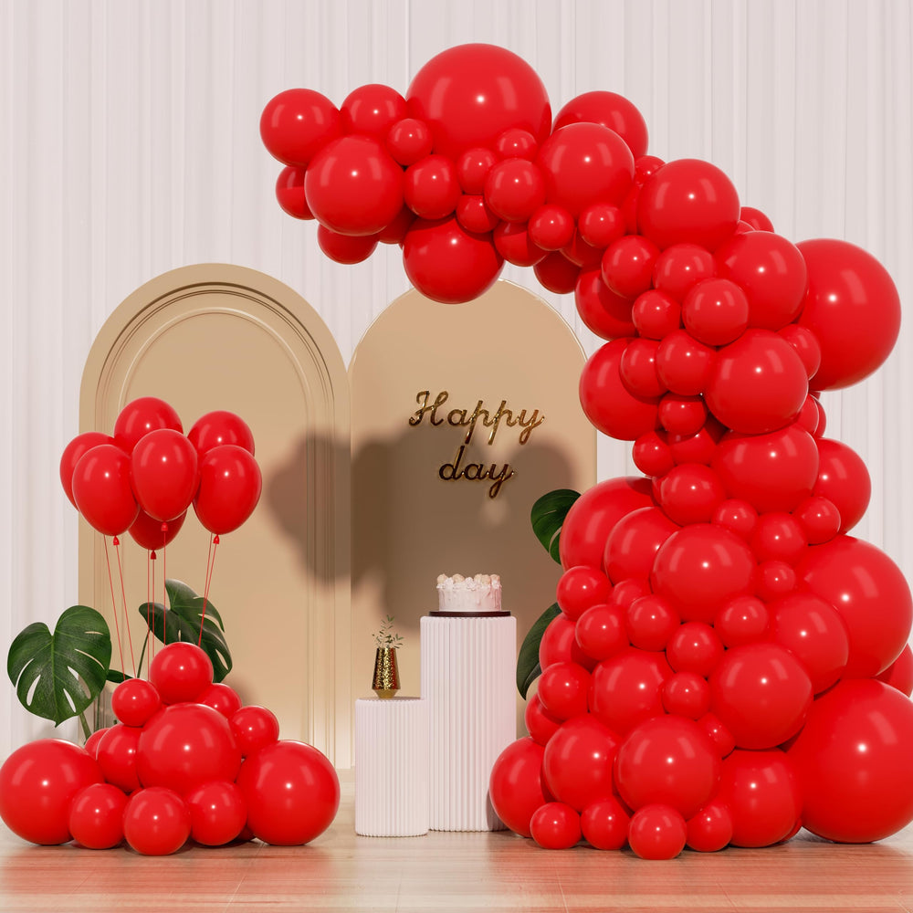 IXVAN red balloons 18-inch arch kit for bold celebratory arches and backdrops
