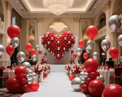 IXVAN red balloons for weddings and birthdays creating a festive ambience