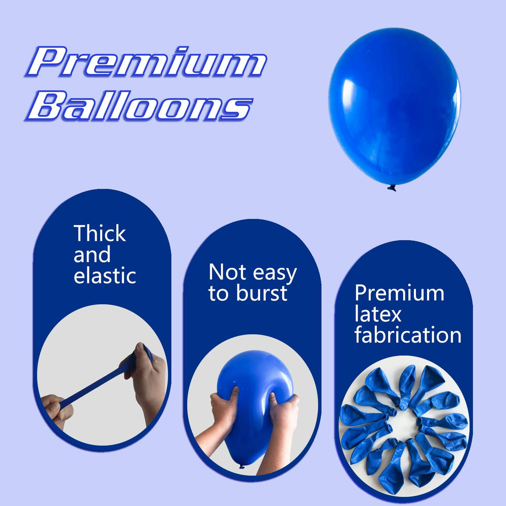 IXVAN Royal Blue 12in balloons for creating focal centerpieces.