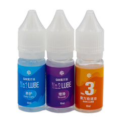 iYallow Speed Cube Lubricant 3-pack tubes enable quick, smooth Rubik’s cube turns.