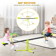 Iyoyo Teeter Totter backyard setup demonstrates ready-to-use outdoor fun.