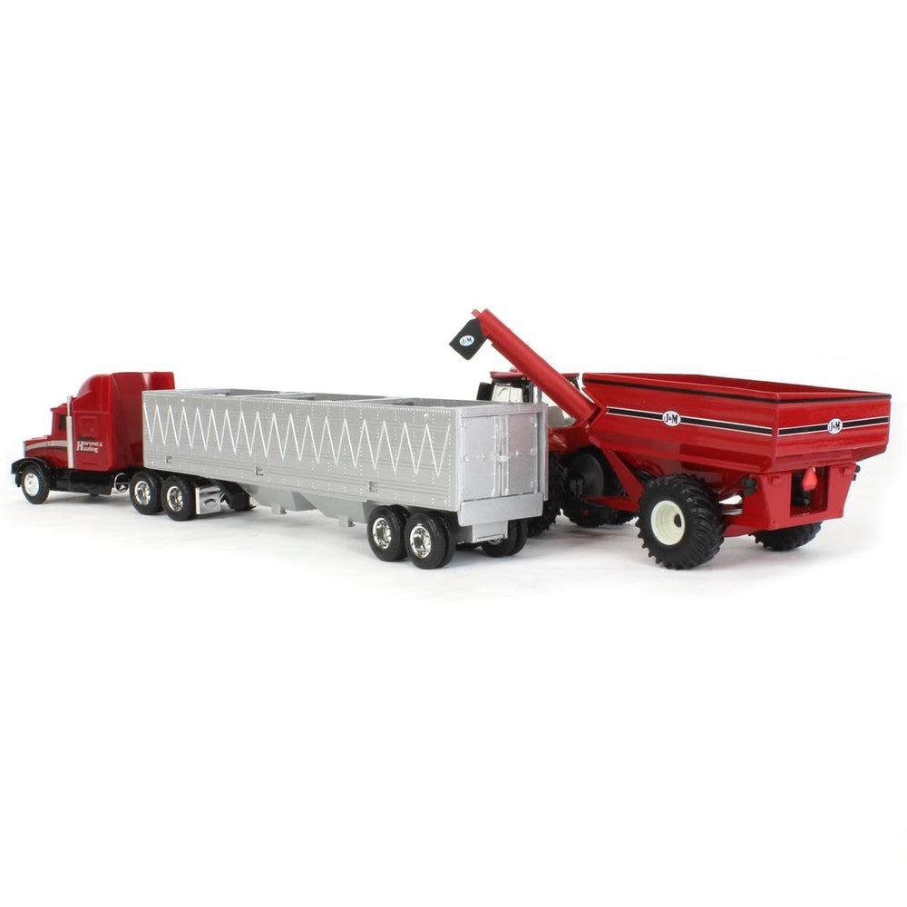 J&M grain cart miniature for realistic transfer scenes.