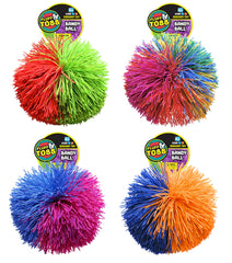 JA-RU Bandy Ball: colorful 3-inch closeup silicone for sensory play and focus.