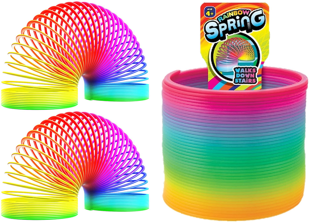 JA-RU Big Magic Rainbow Spring pack: vibrant coils for endless sensory play.
