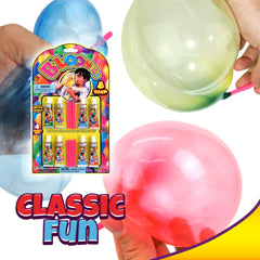 JA-RU B'loonies colors green yellow blue red enable vivid bubble art.