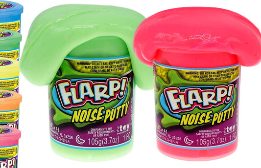 JA-RU Flarp Noise Putty two units in neon colors for engaging sensory play