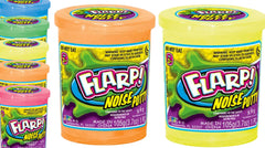 JA-RU Flarp noise putty green container for tactile play and stress release.