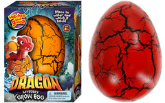 JA-RU giant hatching dragon egg reveals a baby dragon after soaking, perfect bath toy.