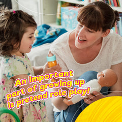 JA-RU Magic Baby Doll Bottles 2-pack promotes shared play and social interaction.