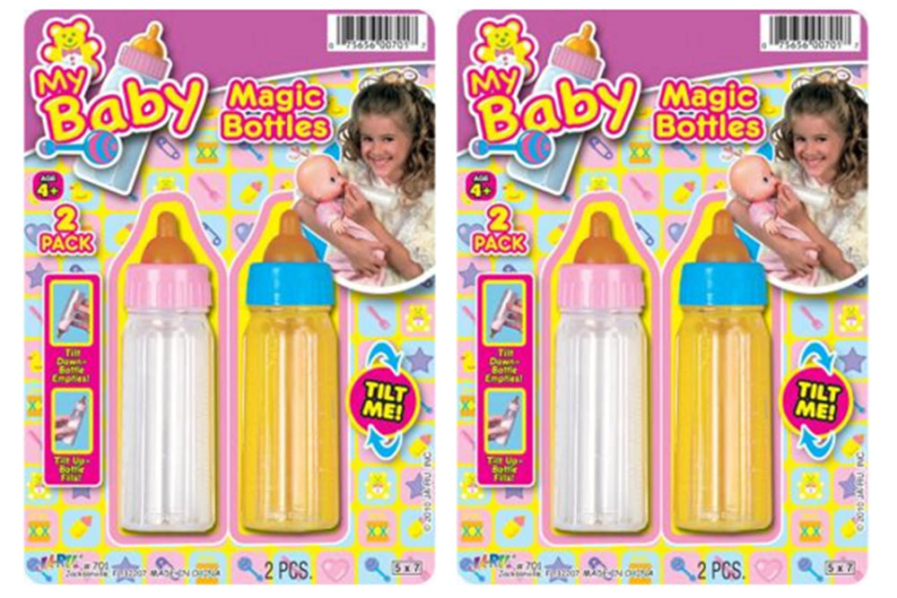 JA-RU Magic Baby Doll Bottles with milk disappearing effect for imaginative play