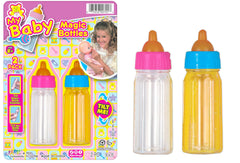 JA-RU Magic Bottle 1oz pair demonstrating disappearing juice for imaginative doll play.