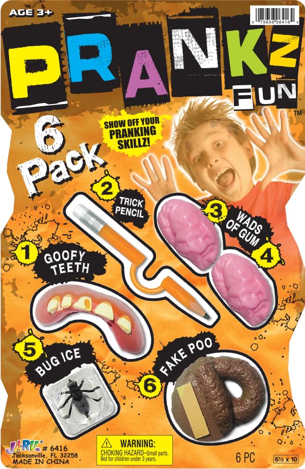 JA-RU Pranks Kit goofy teeth for playful surprises and laughs