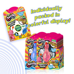 JA-RU Squishy Glitter Duck green showcases vibrant color and easy squeeze