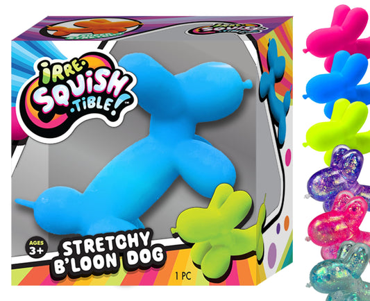JA-RU Stretchy B'loon Dog blue, soft squishy toy for stress relief and play