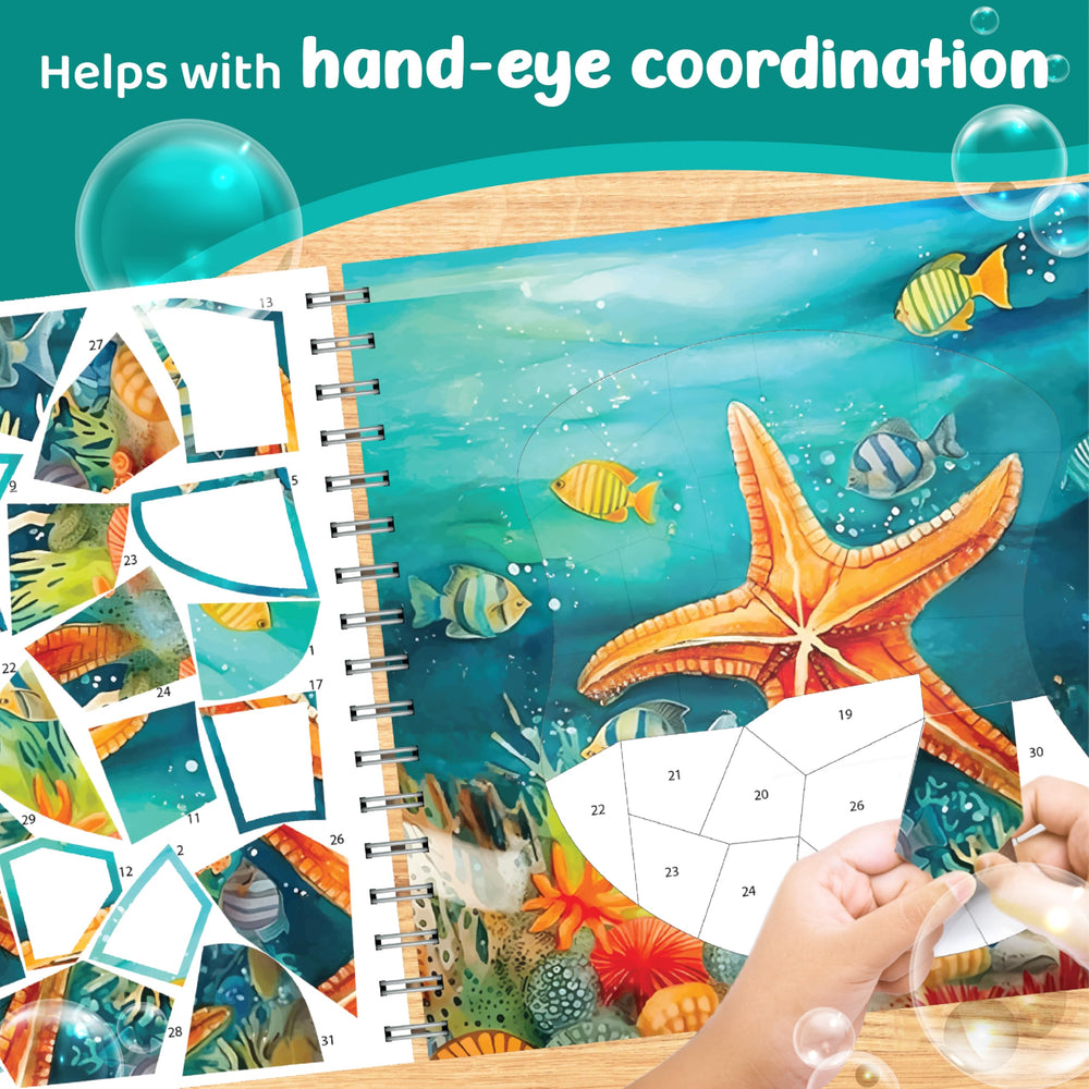 jackinthebox Ocean Theme colouring pages 02, finish scenes with vibrant colours at home
