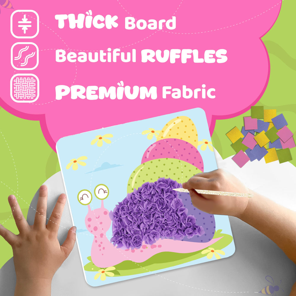 jackinthebox Poke Poke Art fabric squares – abundant materials for diverse designs.