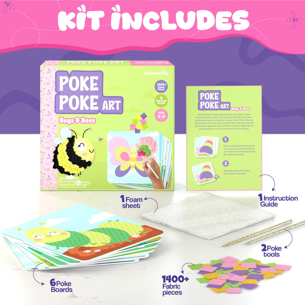 jackinthebox Poke Poke Art foam boards – sturdy surfaces for long-lasting art.