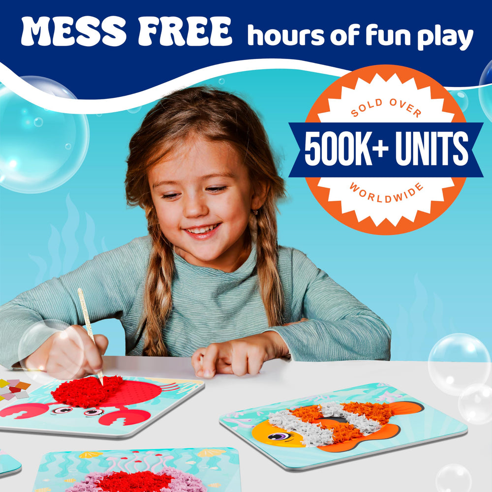 jackinthebox Poke Poke Art foam boards featuring sea creatures for engaging play.