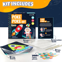 jackinthebox Poke Poke Art kit – space alien design invites focused activity.