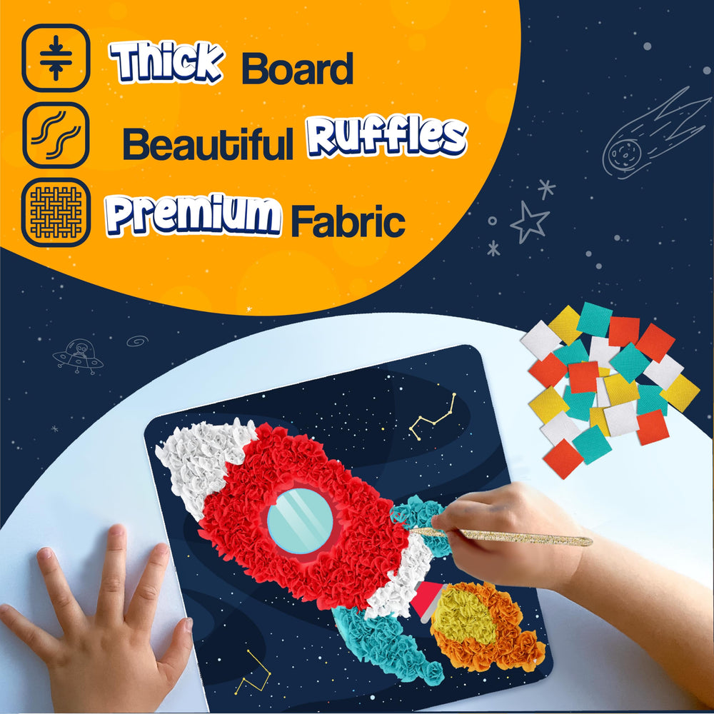 jackinthebox Poke Poke Art kit – space planet motif supports color recognition.