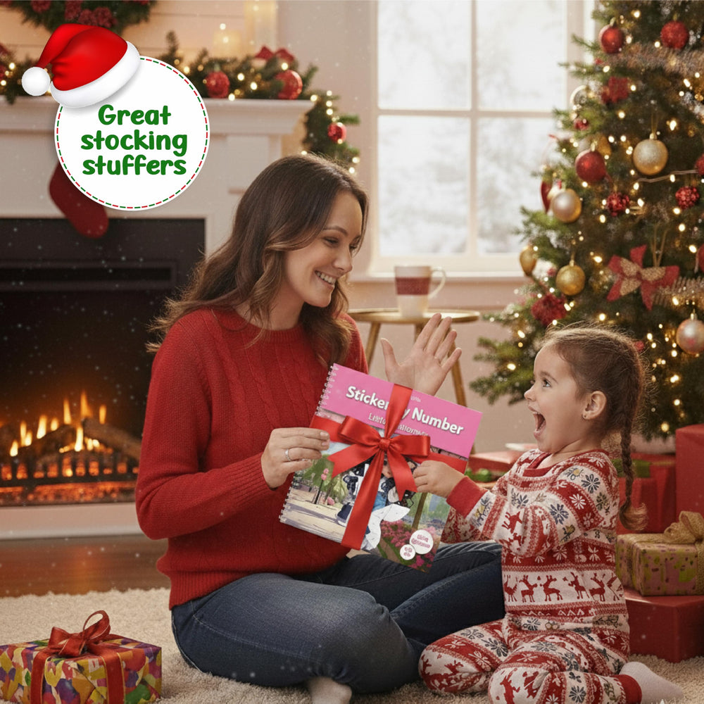 jackinthebox Sticker by Number: sticker sheets accompany each scene for easy matching and play.