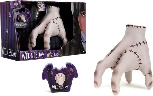 JADA Addams Wednesday Thing RC hand in display box for quick unboxing and gifting