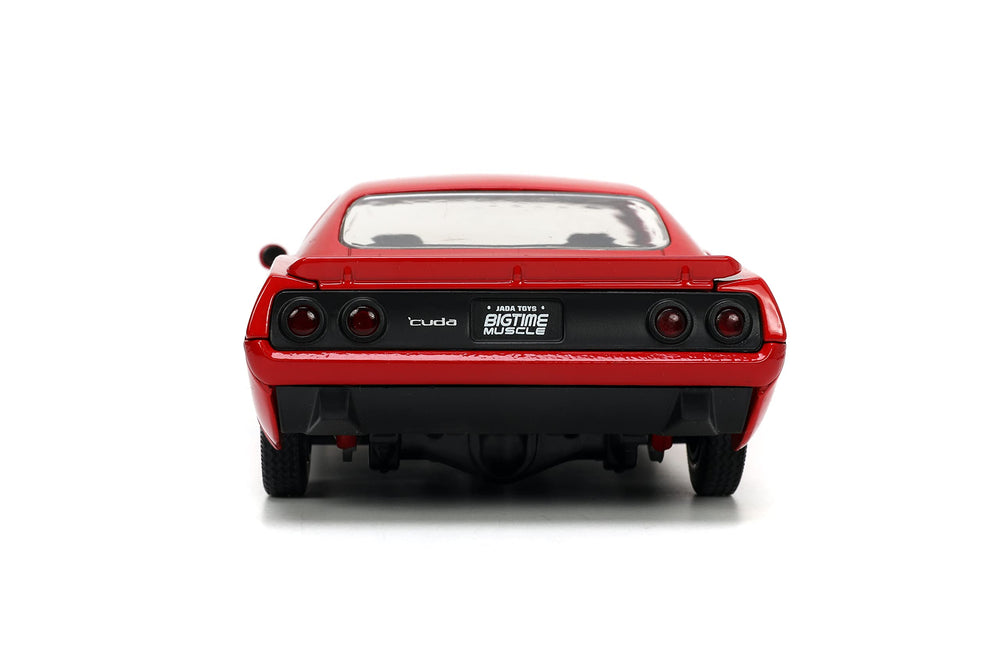 Jada Barracuda engine bay showcases authentic metal casting and texture.