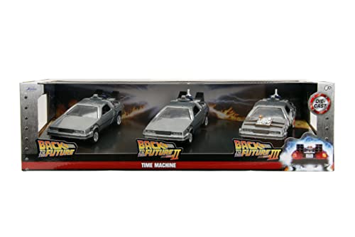 Jada Back to The Future Time Machine 1:32 side profile collectible display piece.