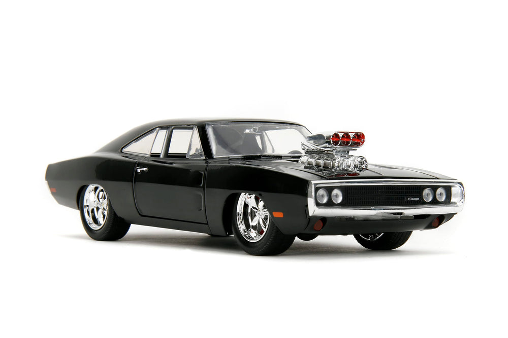 Jada Die-Cast Charger engine close-up highlights intricate craftsmanship for display and conversation starters.