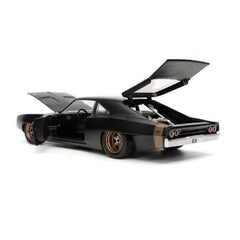 Jada Charger Widebody die-cast with hood open; detailed engine bay for display