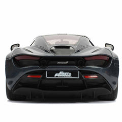 Jada Shaw McLaren 720S premium rubber tires enhance realism on display.