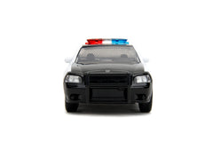 Durable die-cast metal with premium rubber tires on Jada Charger Police Car