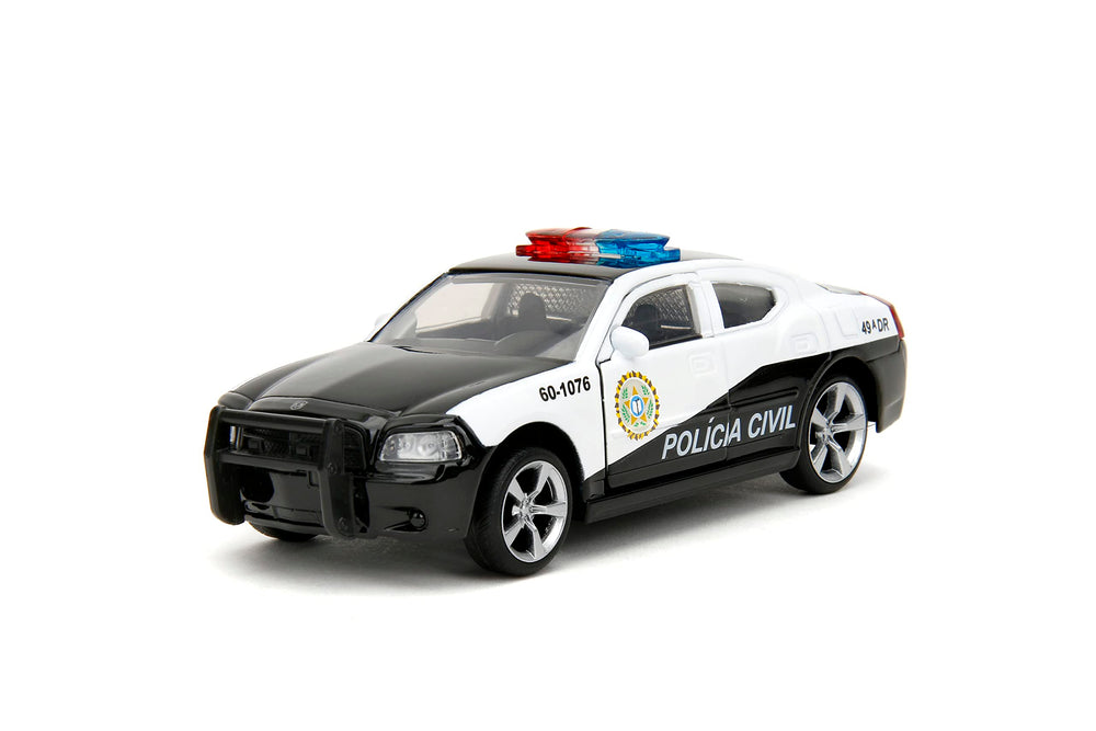 Jada Fast & Furious 1:32 Dodge Charger Police Car on display for collectors