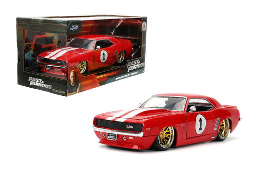 Jada Toys Fast and Furious 1969 Camaro exterior detail for authentic display