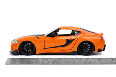 Jada Fast & Furious F9 Supra premium rubber tires add realistic traction visuals
