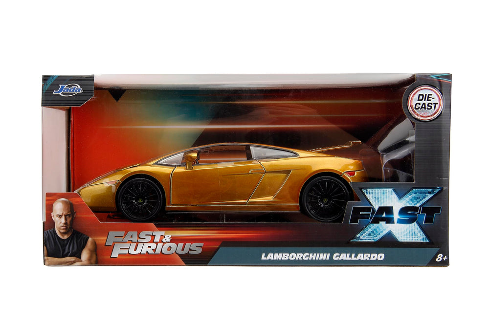Jada Gold Lamborghini Gallardo collectible for Fast & Furious fans