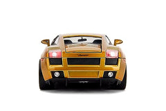 Jada Gold Lamborghini Gallardo trunk opening for added storage role-play
