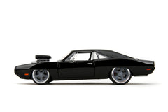 Jada Fast & Furious 1970 Dodge Charger rubber tires add realistic weight.