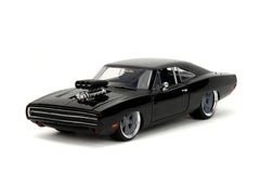 Jada Fast & Furious 1970 Dodge Charger glossy black finish on display.