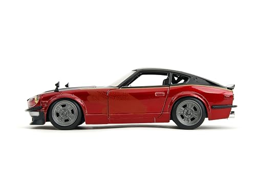 Jada Fast X 1972 Datsun 240Z doors open for interactive display and play.