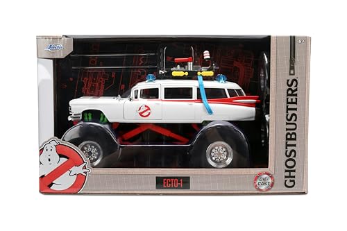 Jada Ghostbusters Ecto-1 side view shows rugged monster truck styling