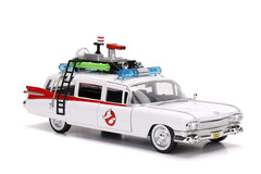 Jada Ghostbusters ECTO-1 white 1:24 scale opening doors showcases interactive feature