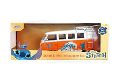 Jada Hollywood Rides opening doors on Stitch bus for interactive display.