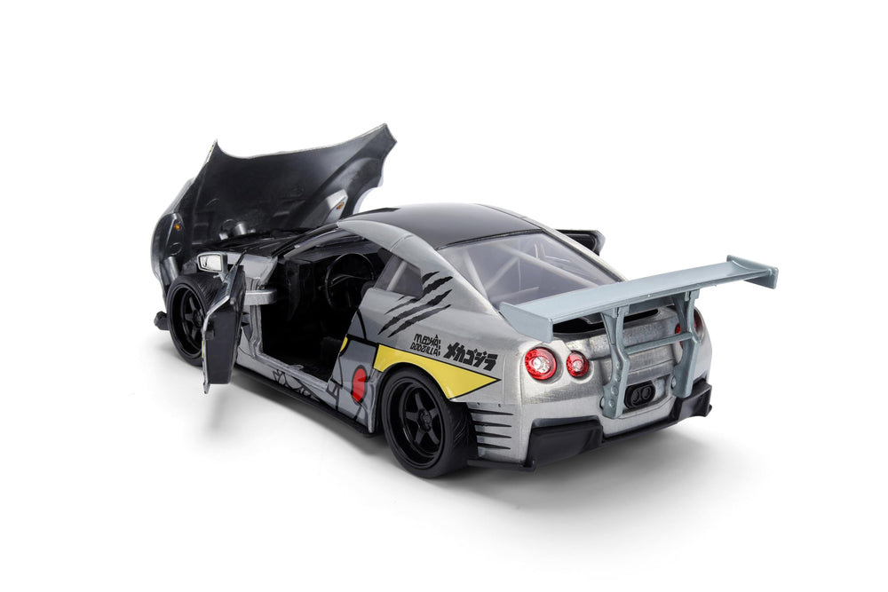 Jada Mechagodzilla GT-R35 Ben Sopra hood open highlights engine detail