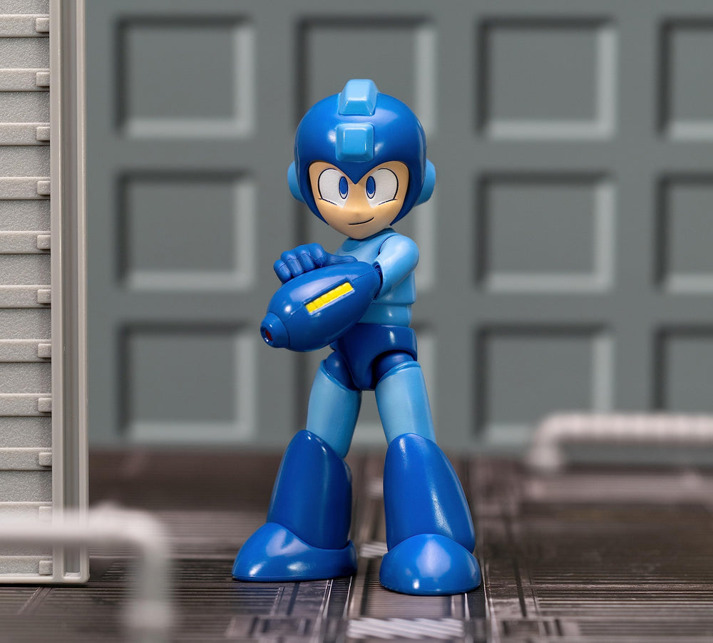 Jada Mega Man figure stand provides stable display for poses