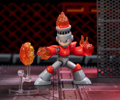 Jada Mega Man Fire Man stand for stable posing and shelf display
