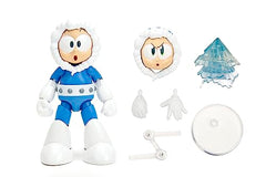 Jada Mega Man Ice Man figure head exchange option allows personalized looks on display.
