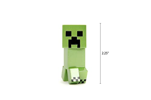 Jada Minecraft Alex 2.5-inch metalfig side view, great for showcasing on a desk.