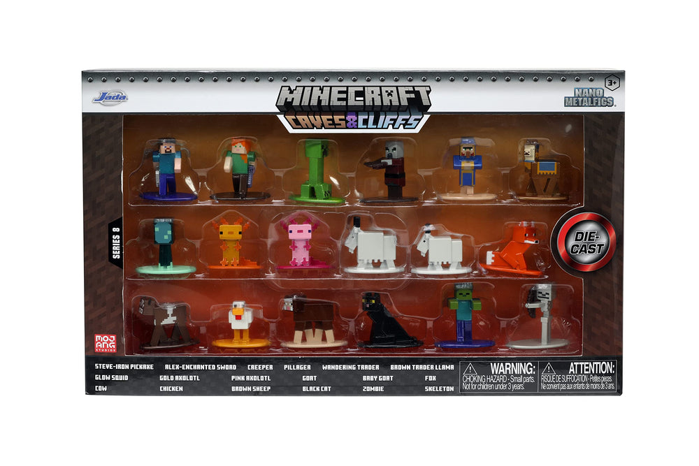 Jada Minecraft Caves and Cliffs Nano pack closeup image for reference