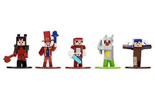 Jada Minecraft Dungeons Nano MetalFig Hal in Evocation Robe ideal for action-stage setups